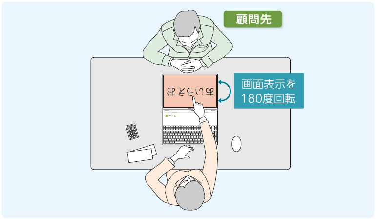 顧問先への帳表・資料の説明もスマートに