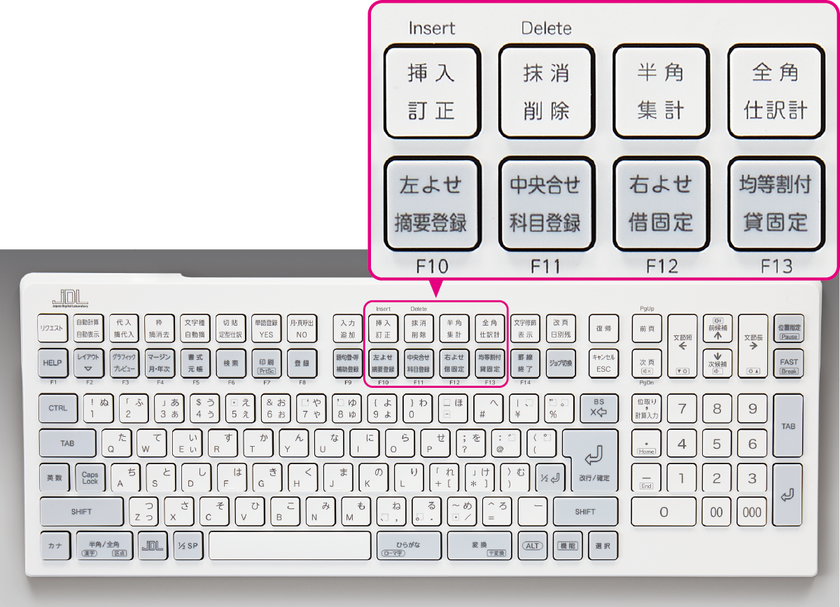 JDL財務キーボード