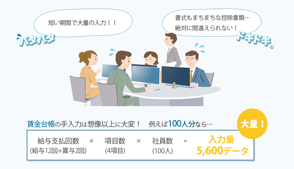 年末調整の入力業務、毎年大変ではありませんか？